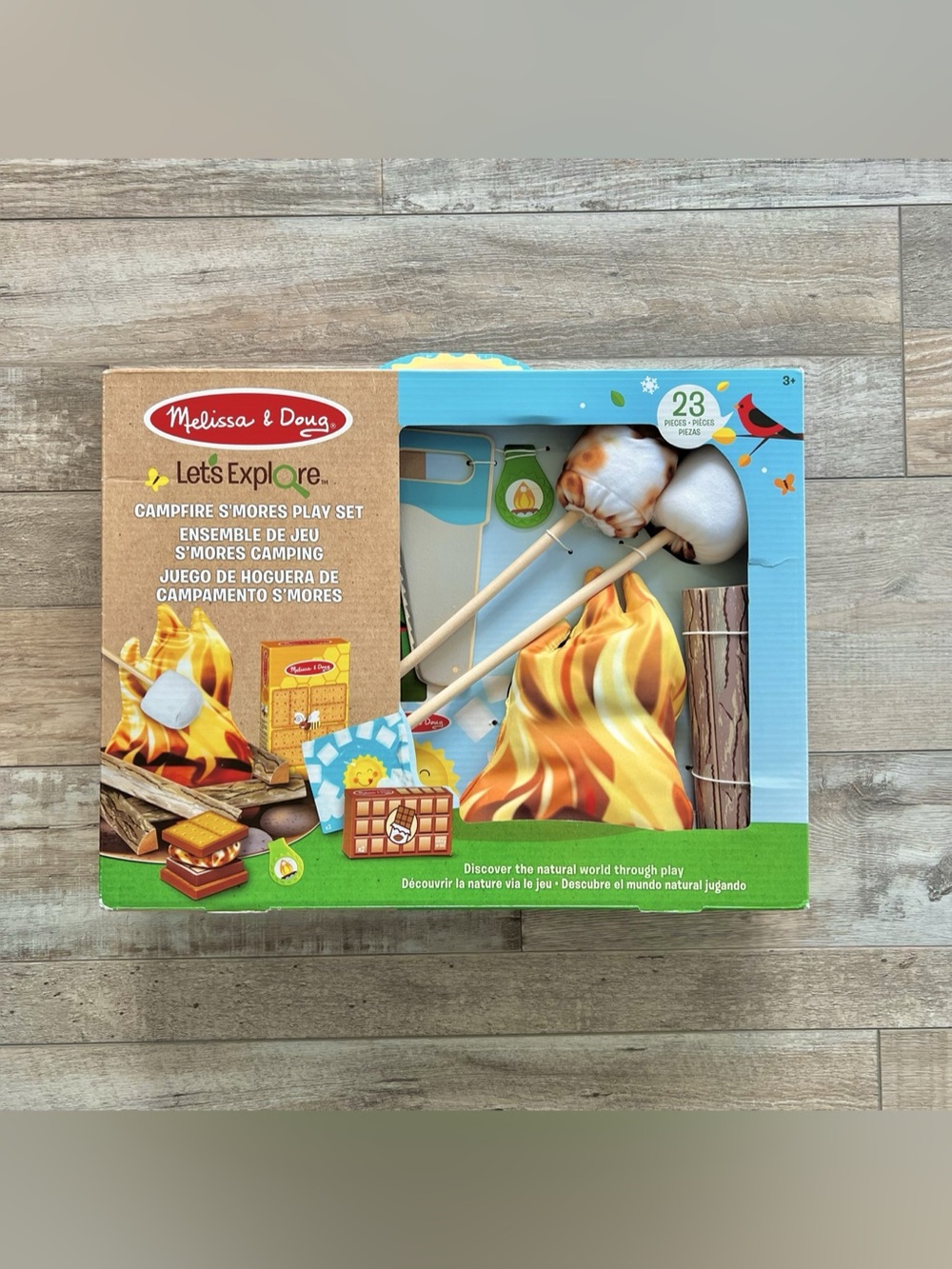 NIB Melissa & Doug Lets Explore Campfire S'mores Play Set
